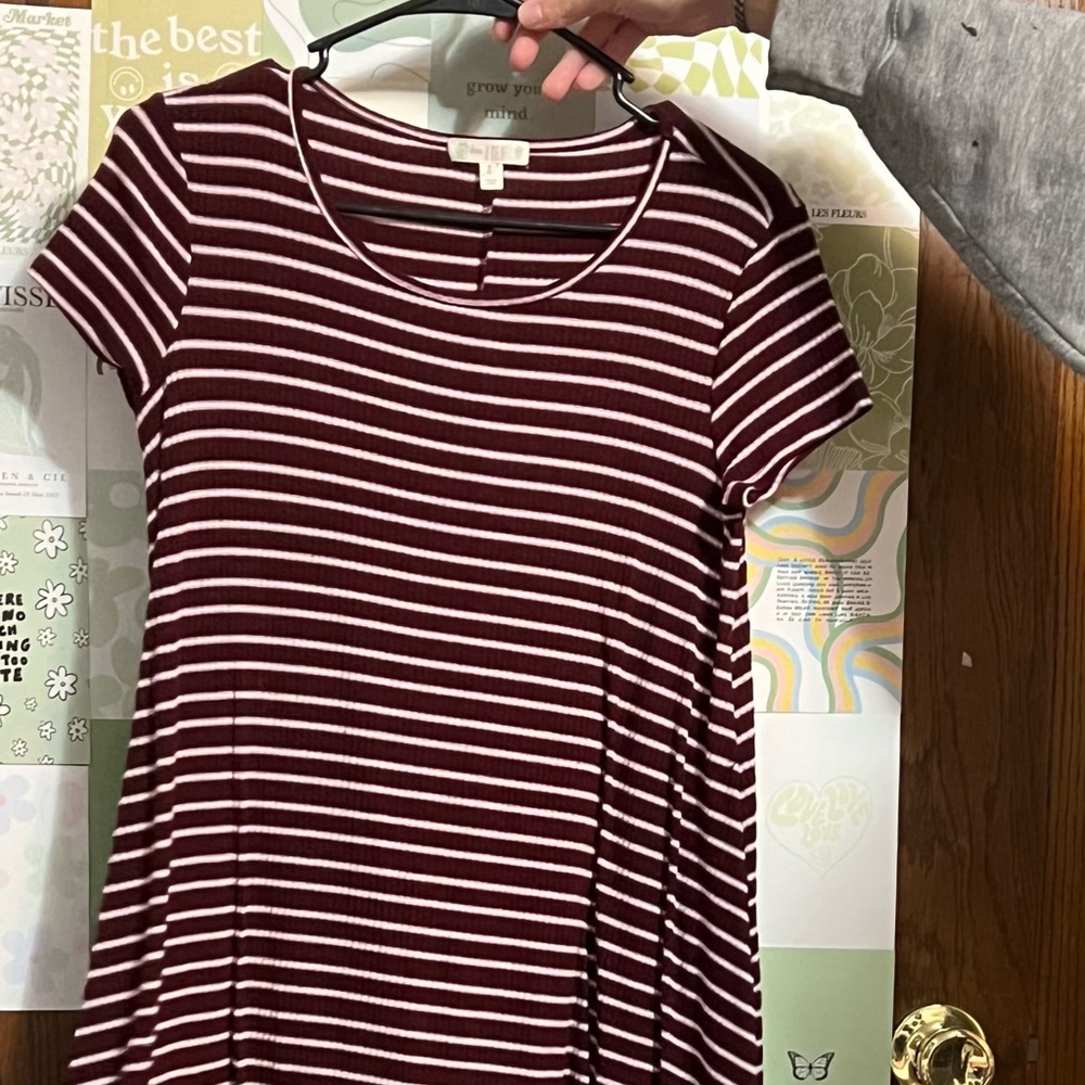 TARGET red & white t shirt dress